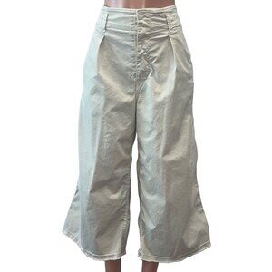 Nili Lotan Cream Wide-Leg Pants